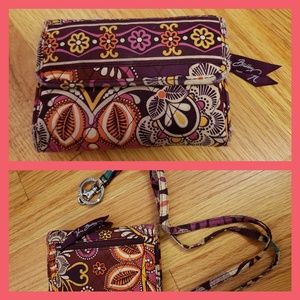 cute Vera Bradley wallet with lanyard